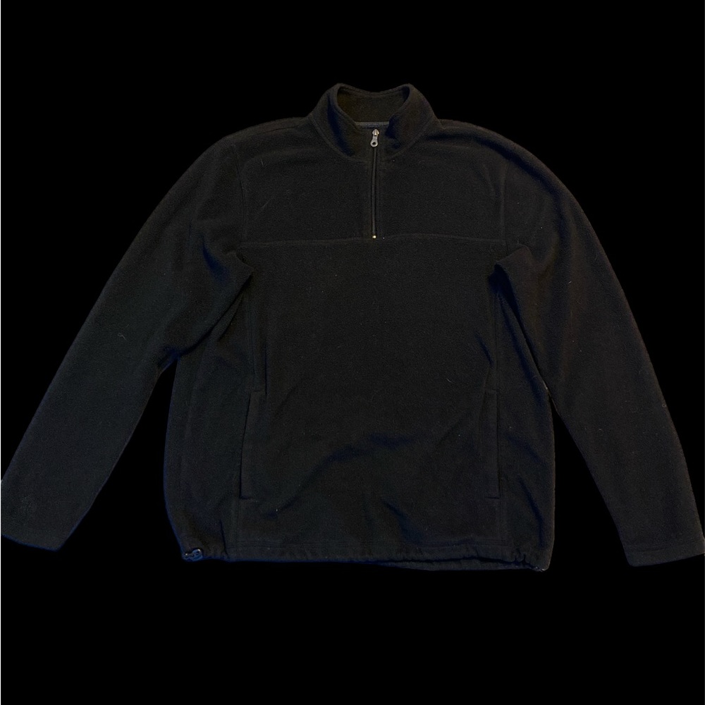 Black Half Zip Sweater (Size: large)